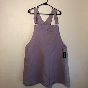 Purple Overall Dress